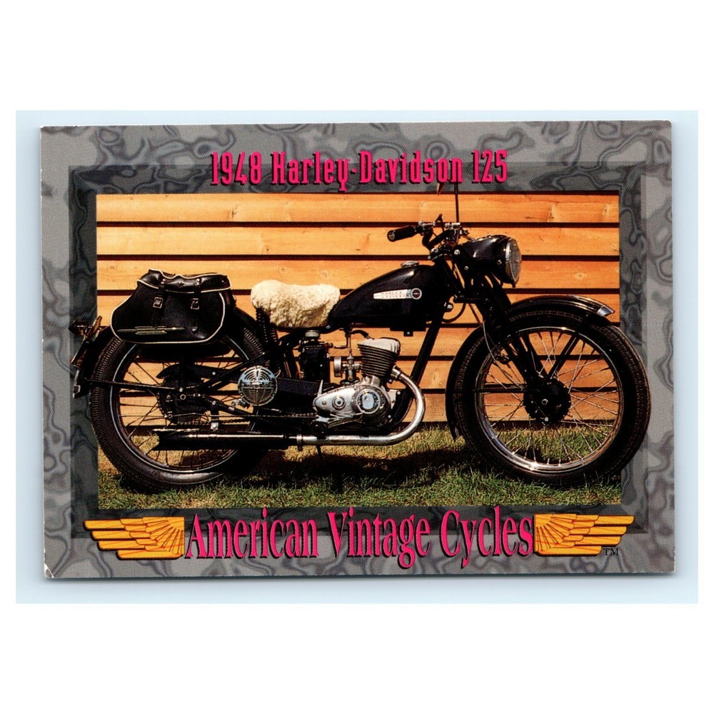 American Vintage Cycles Card 1948 Harley-Davidson 125 Motorcycle Series II #137
